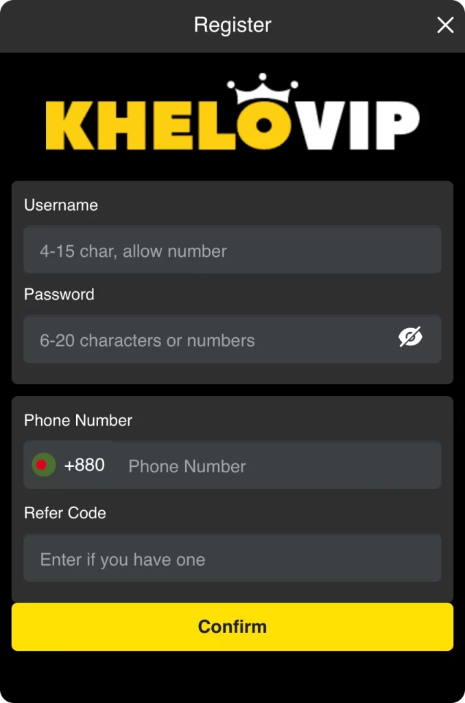 Step by Step Registration